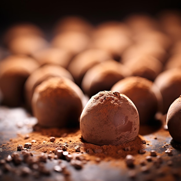 Ethereal Closeup of Cocoa Beans Against Crisp White Background with Left Copyspace