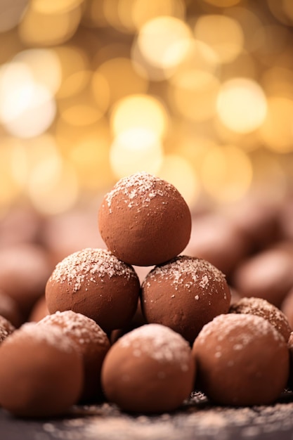 Ethereal Closeup of Cocoa Beans Against Crisp White Background with Left Copyspace