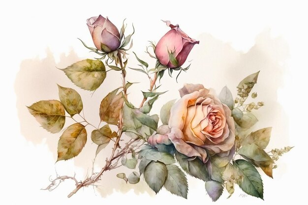 Ethereal Elegance of Watercolor Wedding Flowers