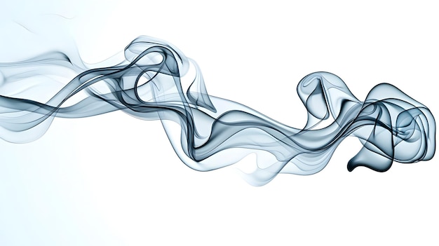 Photo ethereal flowing smoke background in soft gray tones for mysterious and abstract designs