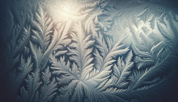 Ethereal Frost Patterns on Glass