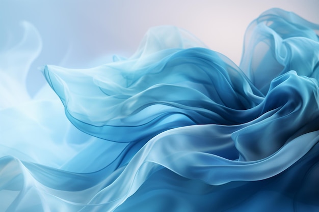 Ethereal haze Abstract blue blur illustration forms a captivating and dreamlike background