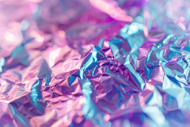 Ethereal holographic metallic background with futuristic disco vibes