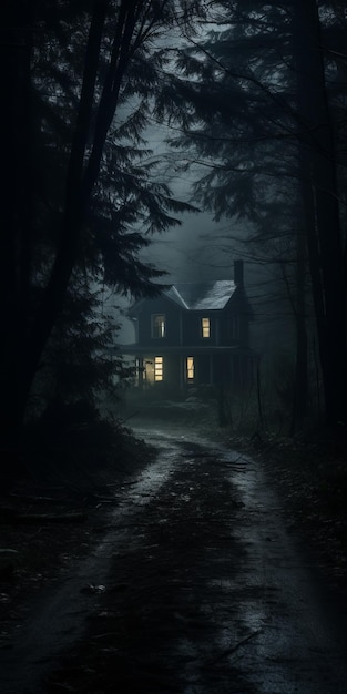 Ethereal Horror A Haunting House In The Dark Forests