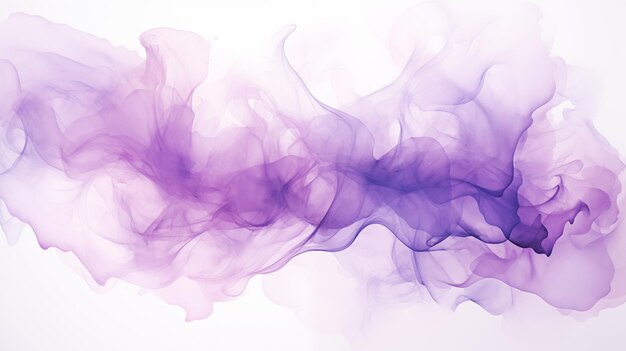 Ethereal Purple Smoke Floating on a Soft Pastel Background