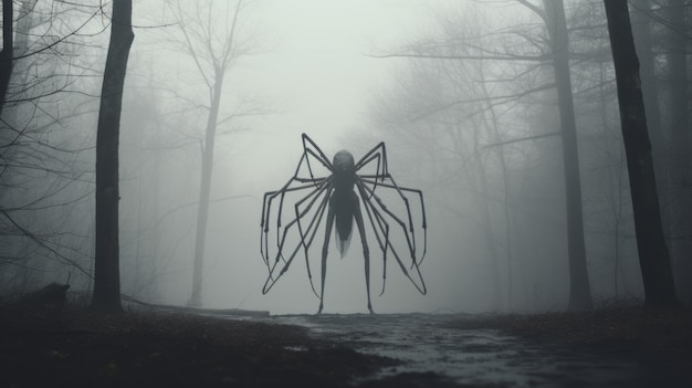 Ethereal Spider Statue Enigmatic Concept Art In 8k Resolution