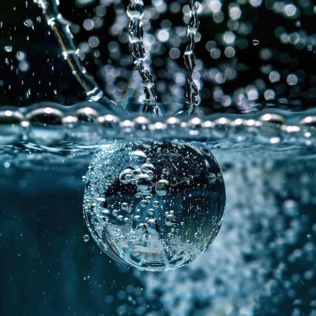 Ethereal Underwater Bubble Sphere