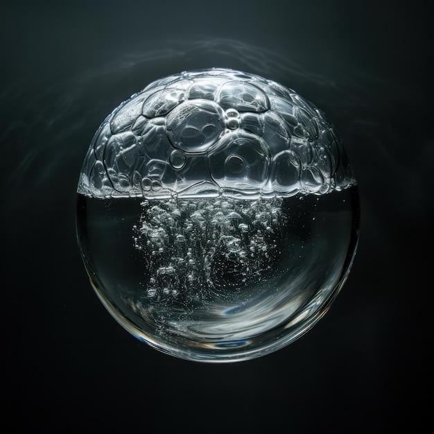 Ethereal Underwater Bubble Sphere