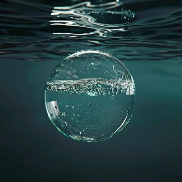 Ethereal Underwater Bubble Sphere