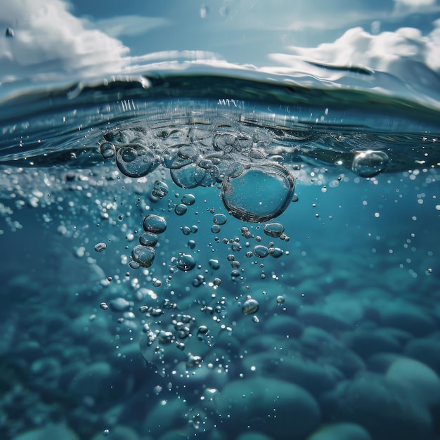 Ethereal Underwater Bubble Sphere