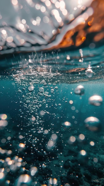 Ethereal Underwater Bubble Sphere