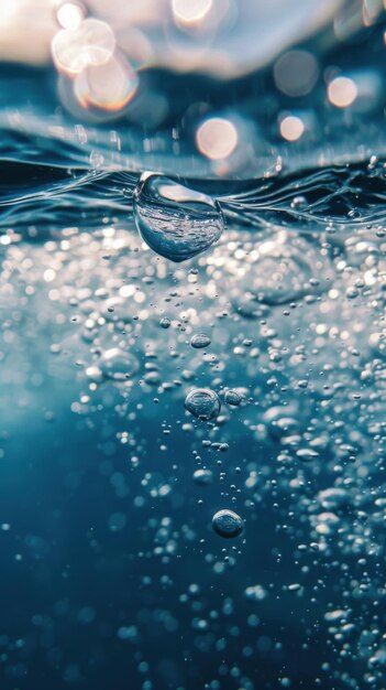 Ethereal Underwater Bubble Sphere