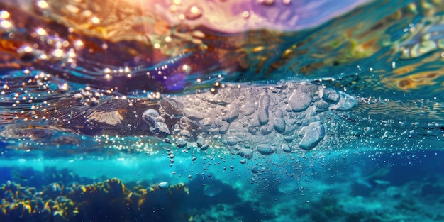 Ethereal Underwater Bubble Sphere