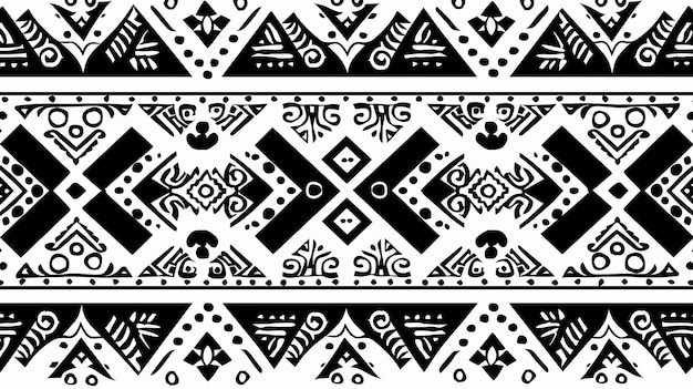 Photo ethnic aztec pattern vector illustration