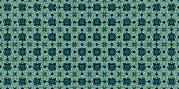 Ethnic boho seamless pattern Abstract kaleidoscope fabric design texture