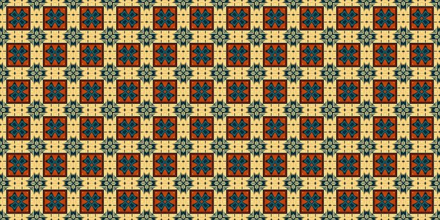 Ethnic seamless pattern Abstract kaleidoscope fabric design texture