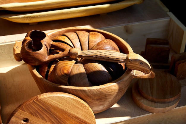 Ethnic wooden utensils