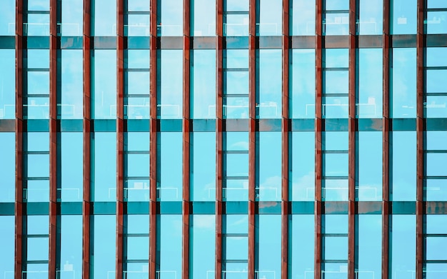 EU Windows of the modern office building skyscraper in the business district