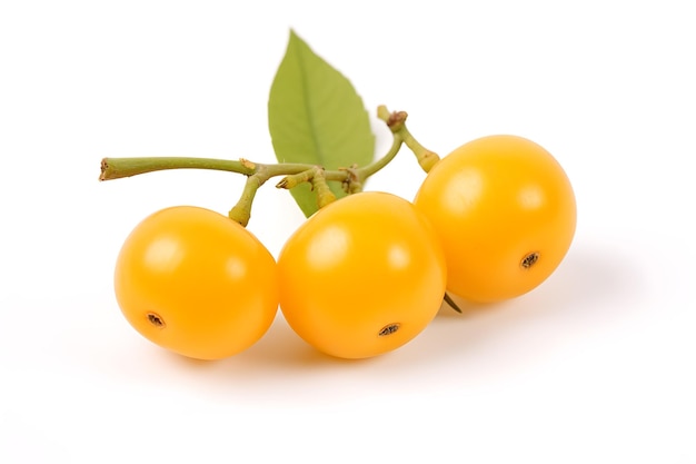 Eugenia stipitata on a white background