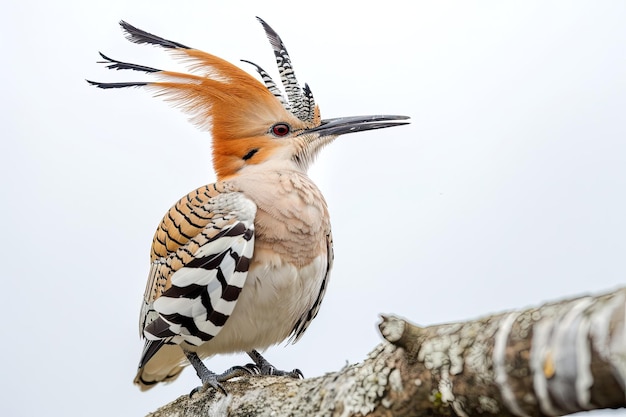 Photo eurasian hoopoe upupa epops isolated