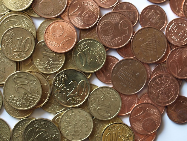 Euro coins European Union