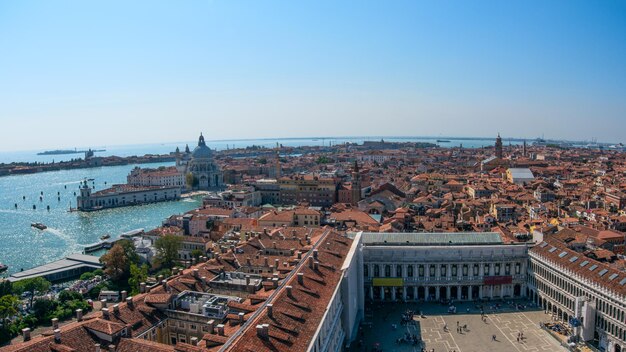 Europe. Italy. Panoramic view of St. mark's square.