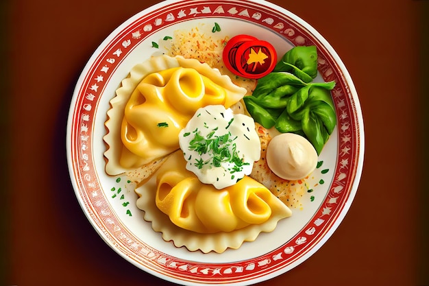 European Cuisine Pierogi food