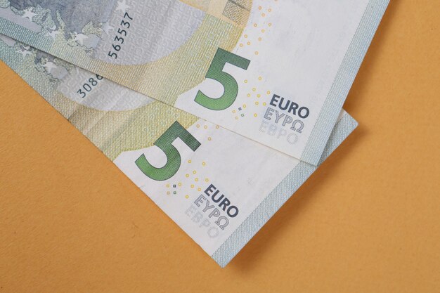 European currency money euro banknotes