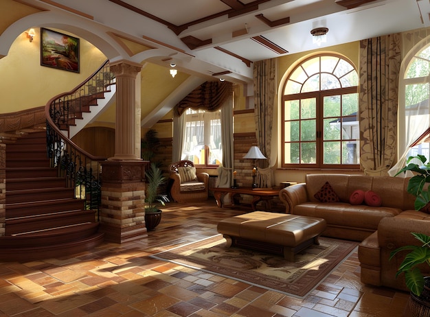 European style living room