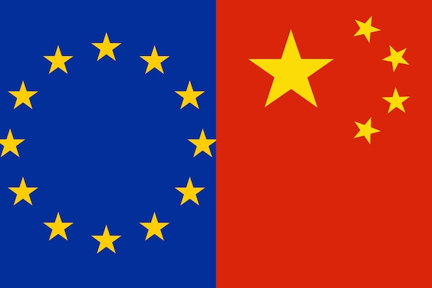 European Union and China flag countries