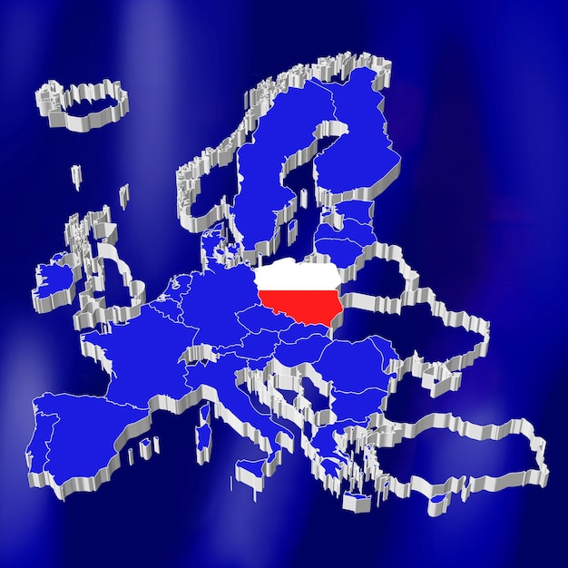 European Union map Poland