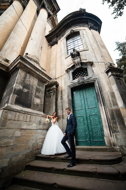 European wedding couple