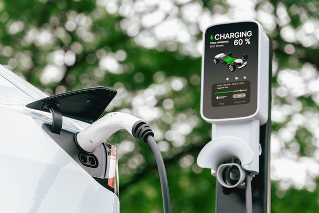 EV electric vehicle recharging battery in national park Exalt