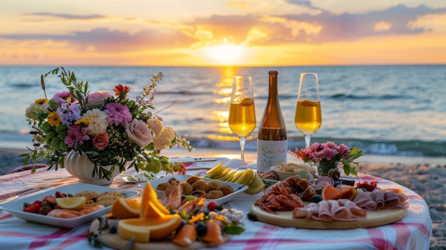 Evening Beach Picnic