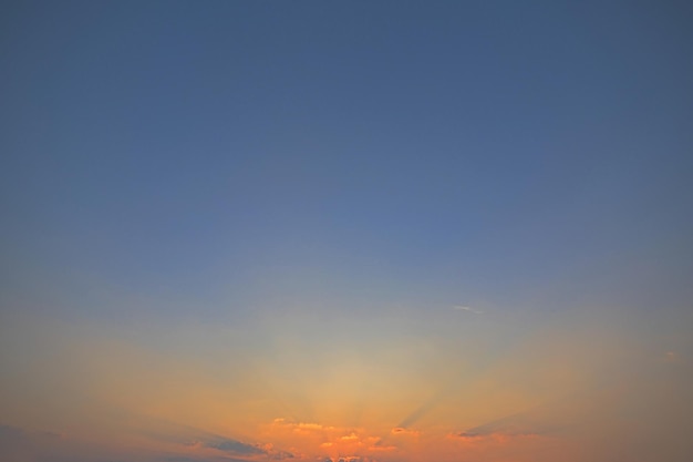 The Evening sky and clouds