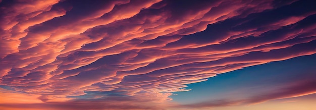 Evening sky with clouds