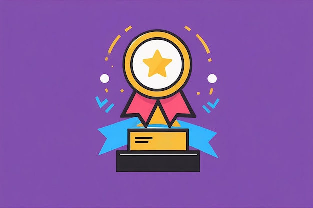 Photo event promotion vector icon illustration of award events iconset