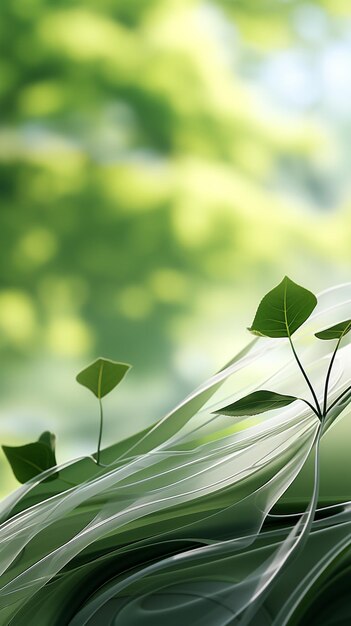 Evergreen tropical Spring leaf with a white background