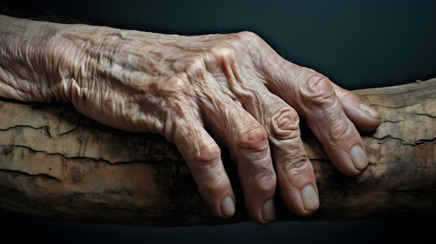 Everlasting Echoes The Story Beneath the Wrinkles and Veins of an Old Hand