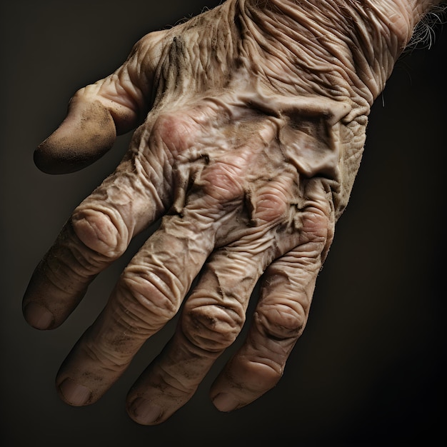 Everlasting Echoes The Story Beneath the Wrinkles and Veins of an Old Hand