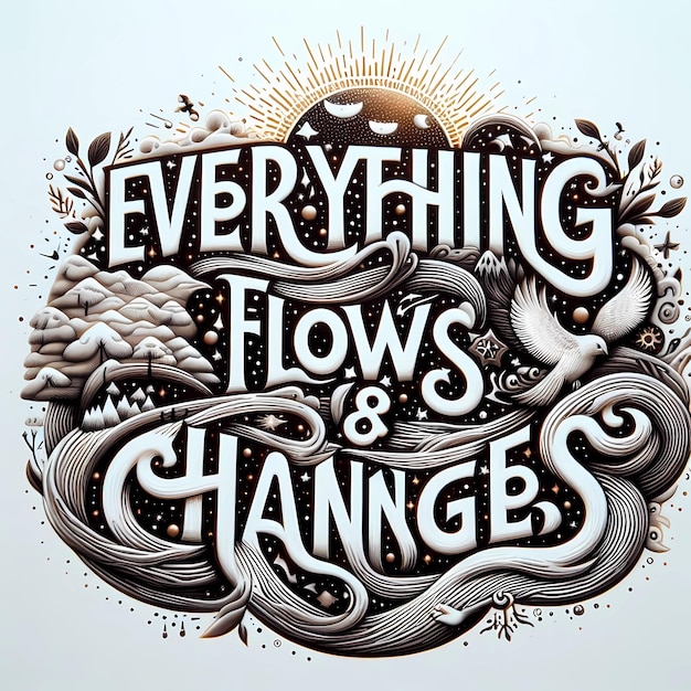 Photo everything flows and changes