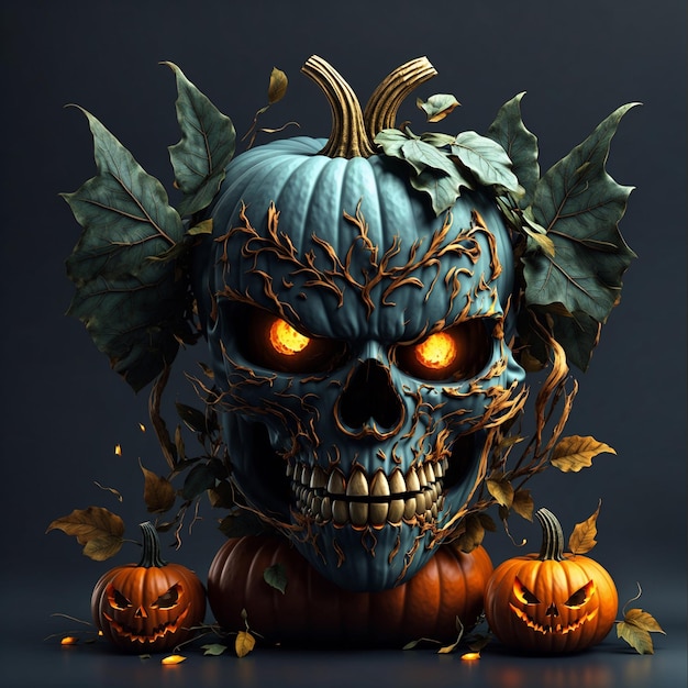 Evil Pumpkin For Halloween