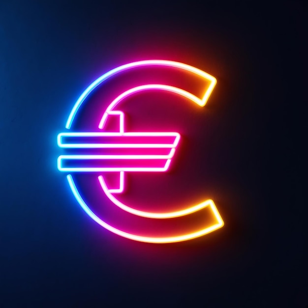 Photo the evolution of the euro symbol in modern finance