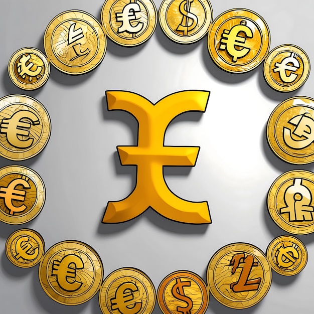 Photo the evolution of the euro symbol in modern finance