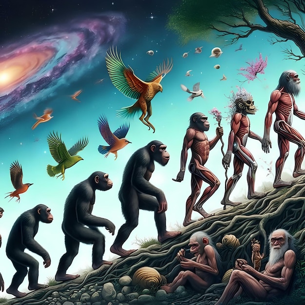 Photo the evolution of the human species