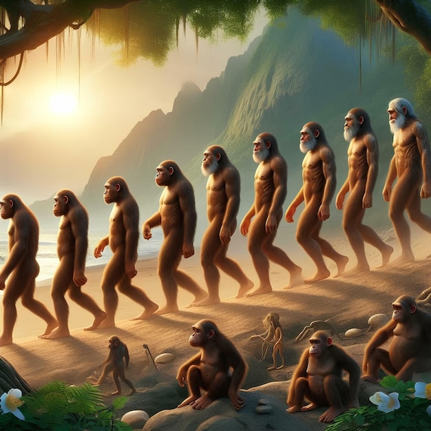 the evolution of the human species