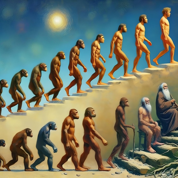 Photo the evolution of the human species