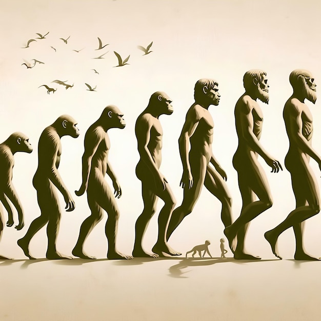 Photo the evolution of the human species