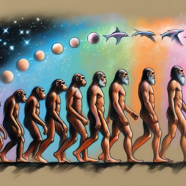 Photo the evolution of the human species