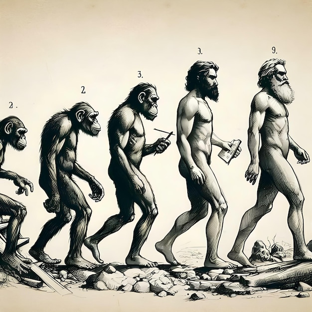 the evolution of the human species